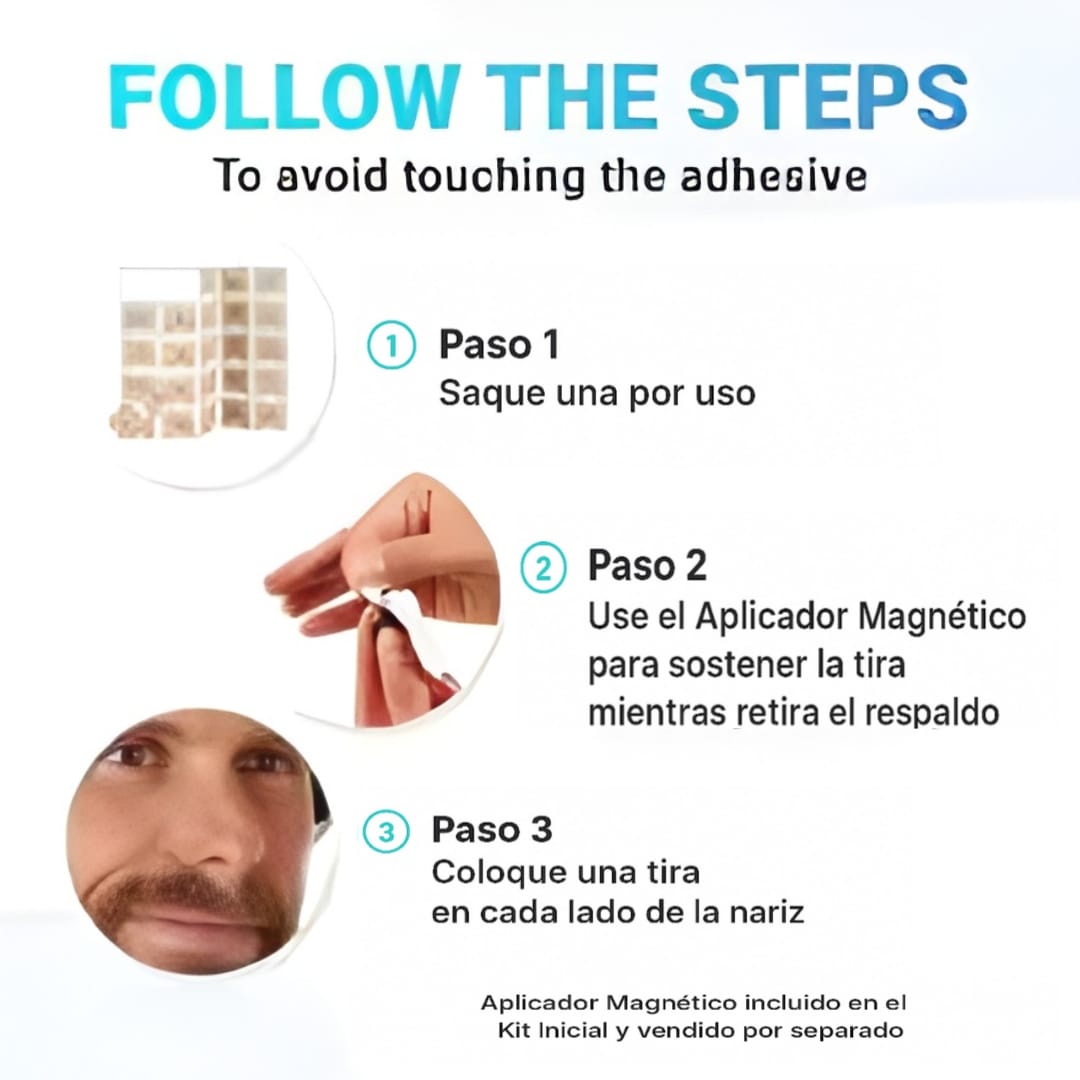 Parche nasal magnectico