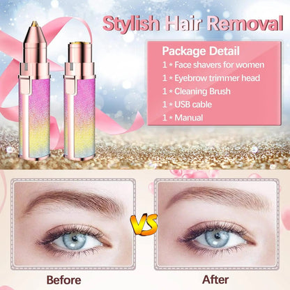 Depilador facial y de cejas 2en1