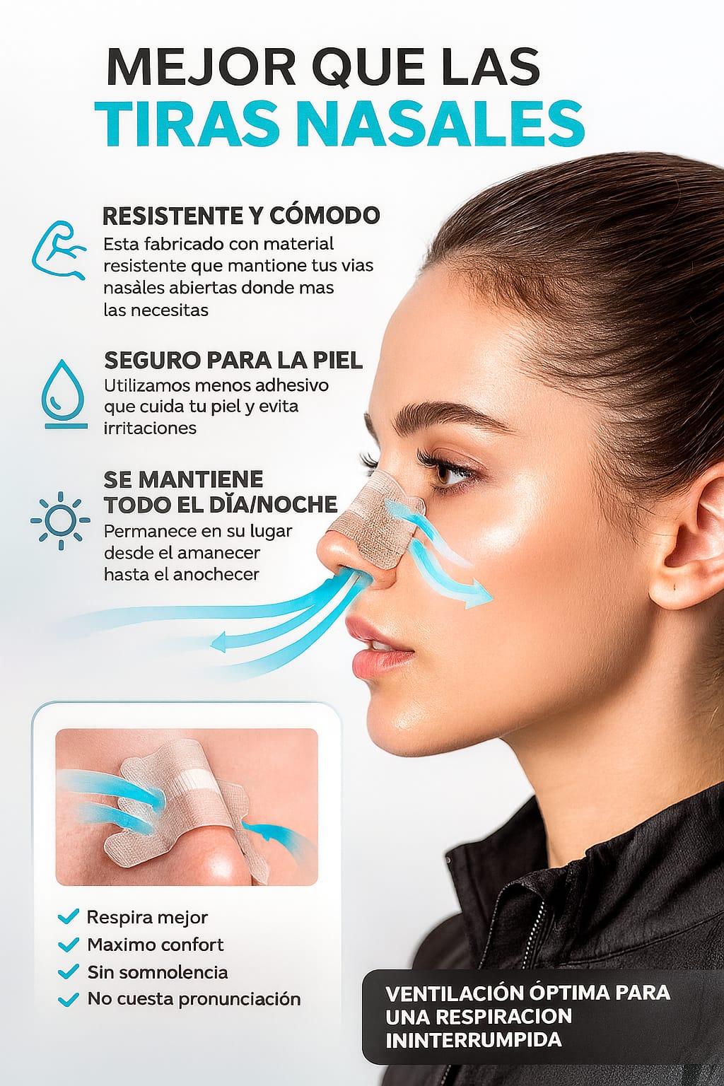 Parche nasal magnectico